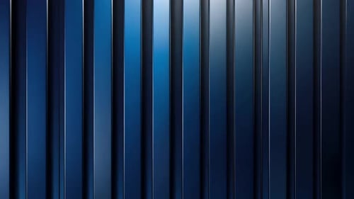 Abstract, vertical, dark blue, metallic, stripes