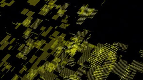 3D rendering background of dots of different sizes on background. Color geometric computer gr