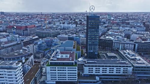 Aerial view of Charlottenburg district , Berlin , Germany