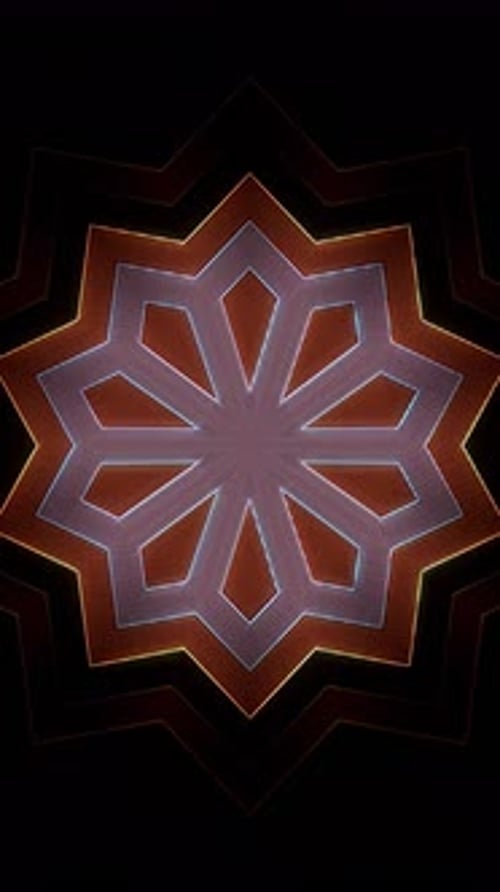 Abstract background moving stripes and flashing with shining light dots. Animation with circles