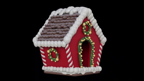 Weihnachts-Lebkuchen-Hauskeks