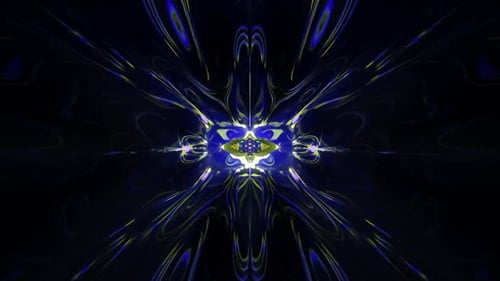 Tunnel teleportation. transportation through glowing wavy tube.