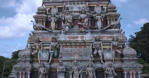 Sacred Deities At A Hindu Temple In Mauritius