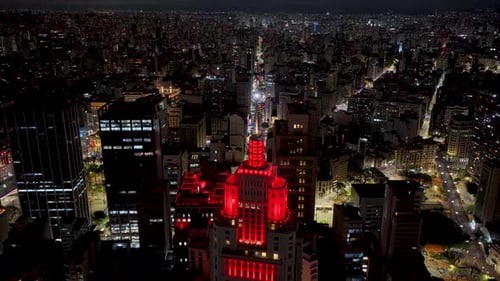 Deslumbrante horizonte de São Paulo no centro de São Paulo, Brasil.