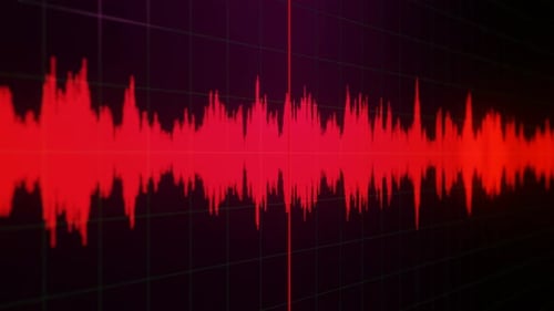 Timeline. Sound wave.