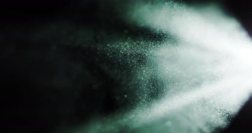 Floating Dust In Luminous Projector Light