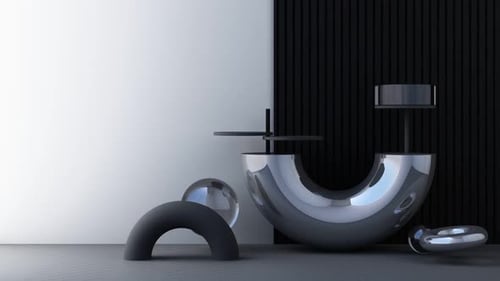Modern Abstract Geometric Composition