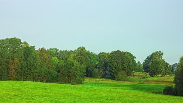 Rural Landscape Changing Through All Four Seasons, Nature Stock Footage ...