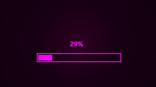 Loading bar progressing animation 100 percent. Loading Bar and Loading Complete