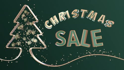 Animated Christmas Tree and Sale Title Reveal