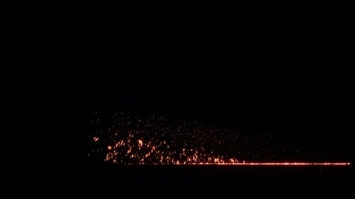 Animated Fiery Sparkle Light Trails Element