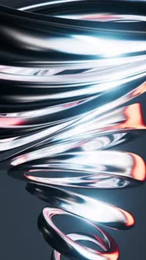 Abstract metal rings geometries background