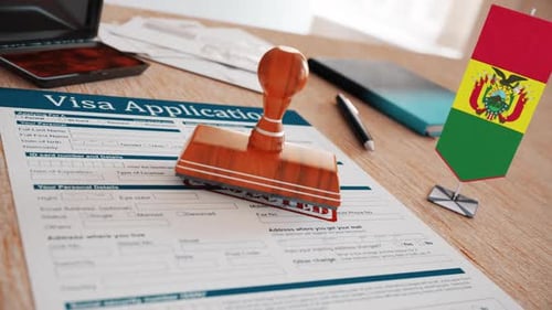 Visa Application Form Rejected with Red Rubber Stamp