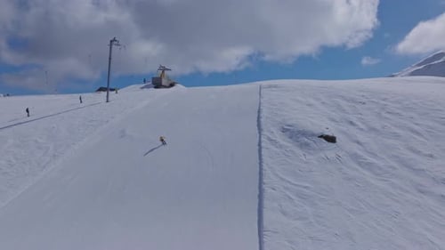 Ski de haute performance sur piste à Verbier, 4 Vallées, Suisse