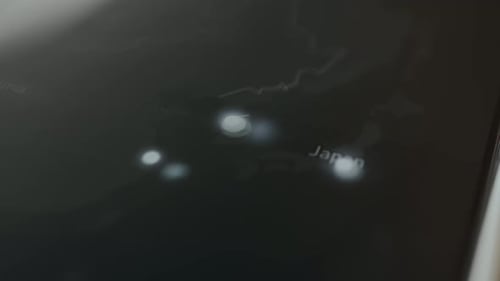 Global Communication Technology on a Digital World Map