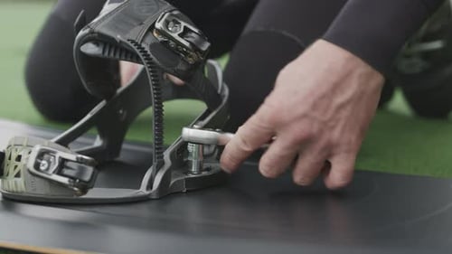 Snowboard Binding Adjustment