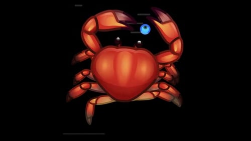 Stylized Cartoon Crab Character Animation