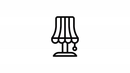 Vintage-Linien-Symbolanimation