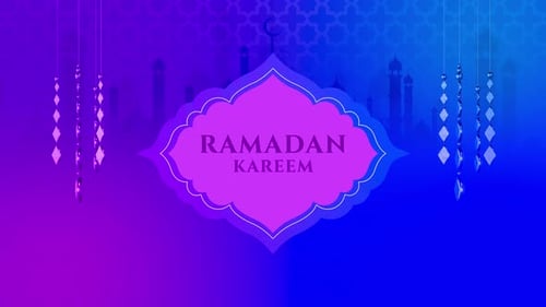 Ramadan Kareem Islamic Festival Loop Background Animation