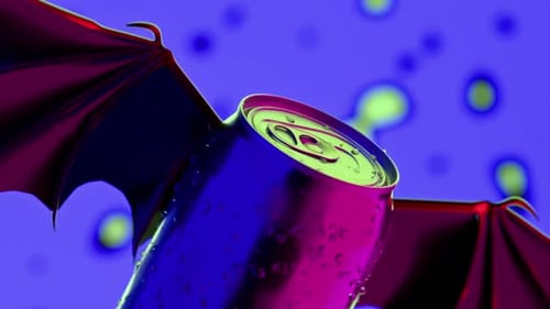 Drops On Neonfarbene Limonadenflasche 2