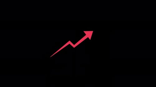Growth Arrow Animation Video - Transparent
