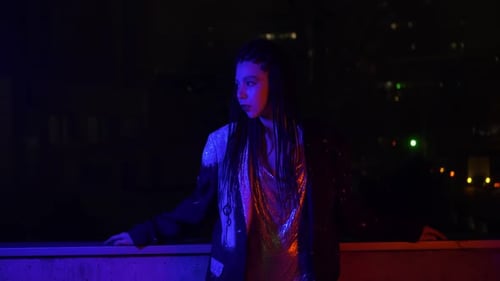 Neon Fashion Woman