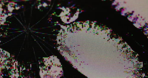 Cracked Monitor Damaged Display Broken Screen