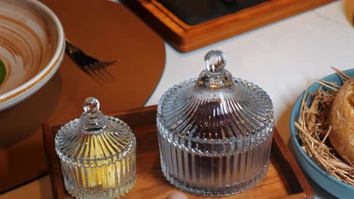 Butter and Cake on a Platter