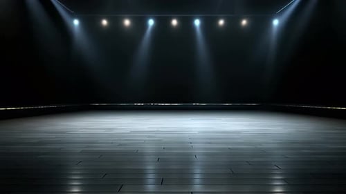 podium Futuristic showcase with platform for product displaying. Empty modern stage display