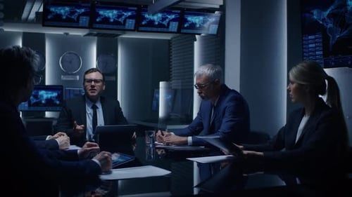 Group of people in business meeting