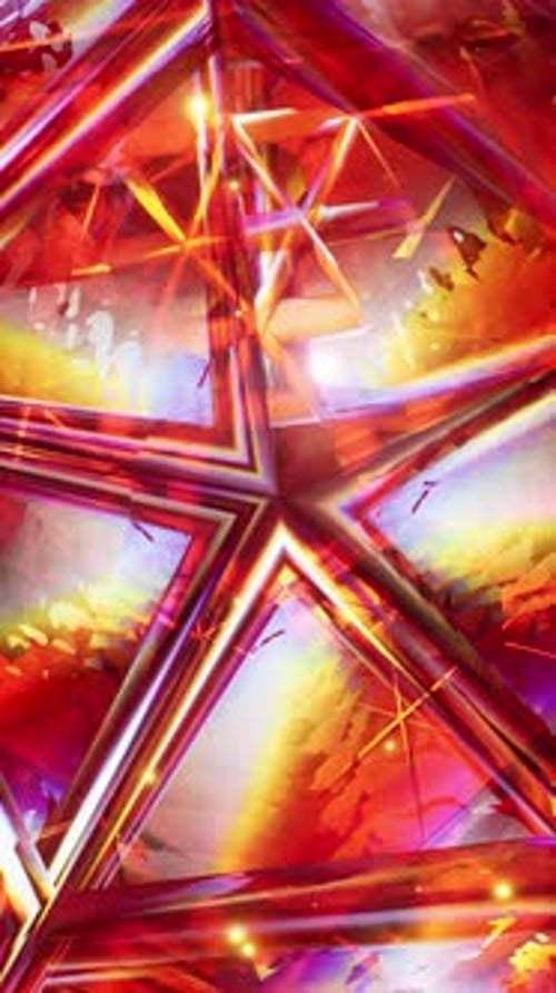 A Colorful Abstract Background with a Star Design