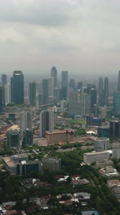 Jakarta is the Capital City of Indonesia at Night