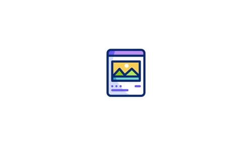Flat Design Animated Mobile Device Icon Wiggle