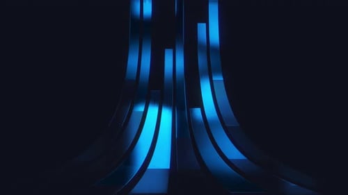 Dynamic Blue Lines Technology Background Loop