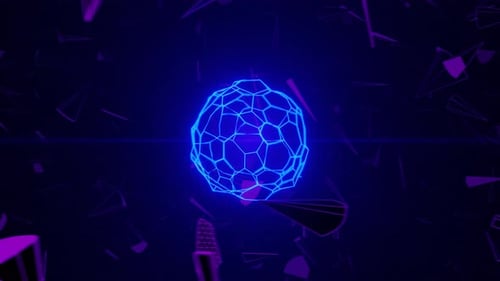 Blue and Purple Universal Background Loop Animation for Your Entire Song in 4K