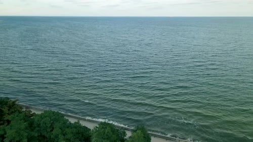 Beautiful Tourist Destination in Polanka Redlowska, Poland Composed Of Blue Calm Ocean and Glorious