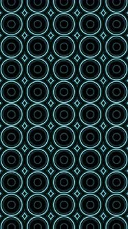 Abstract colorful glowing neon circle light, laser show, blank space, Vertical video