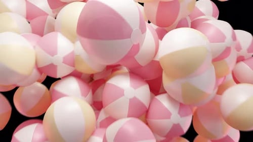 Bursting Beach Balls 4K