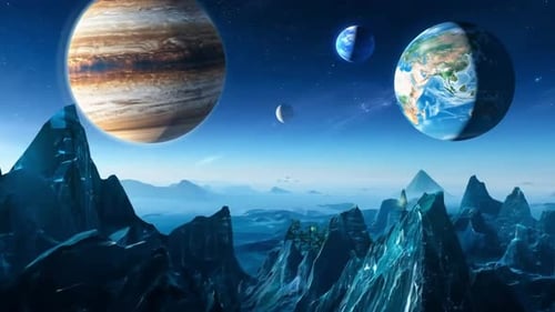 Erstaunlicher außerirdischer Planet