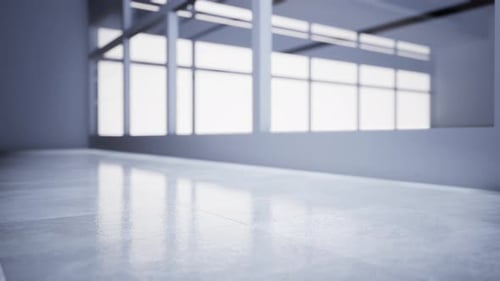 Clean White Background Corporate Office Interior