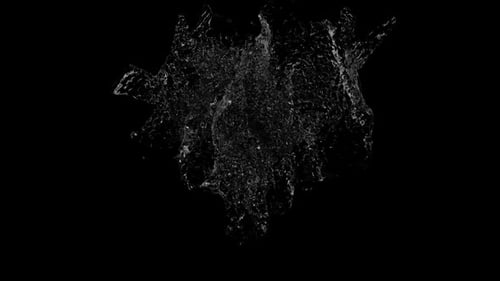 Abstract Liquid Ink Splash Transition