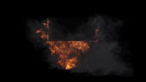 Vue de haut en bas du feu de plafond avec fond transparent