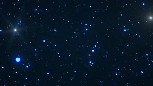 Beautiful Travel Through Space Flight Among Stars Meteorites Galaxy 4k
