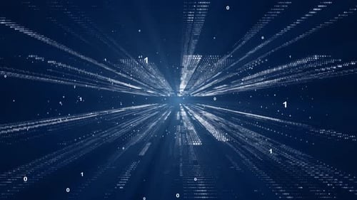 Dots Lines Waves Cyber Space Network Cyber Information Communication Ai Big Data Science