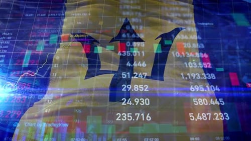 Tarif douanier du drapeau de la Barbade en bourse