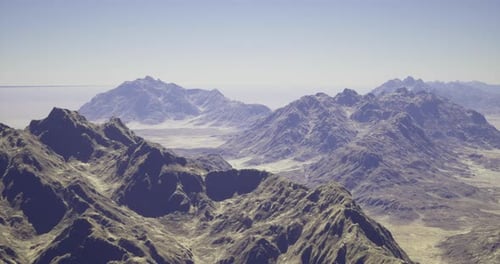 Stunning Mountain Landscape with Clear Skies and Vast Terrain