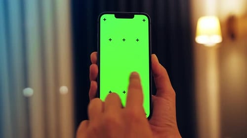 Phone with Green Screen and Chroma Key