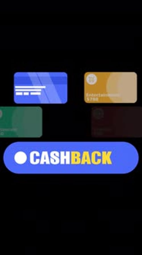 Bank Card Cashback Financial Services Vertical Alpha Channel