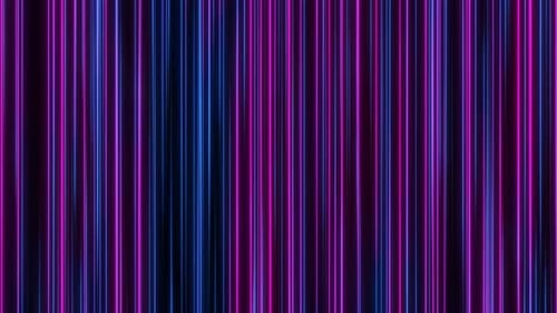 Abstract colorful background with light vertical stripes, bright neon rays and glowing lines