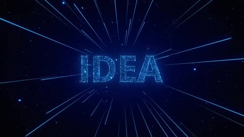 Idea Spark - Blue Light Lines